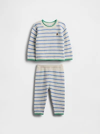 Baby Crochet Sweater Outfit Set