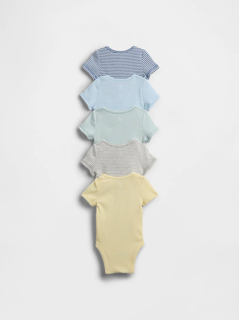 Baby First Favorites TinyRib Bodysuit (5-Pack)