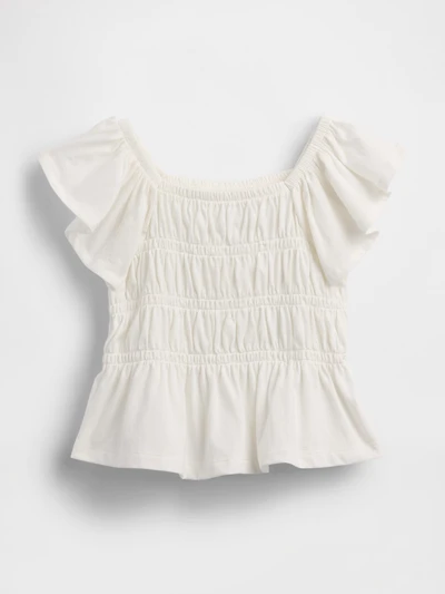 Baby & Toddler Smocked Flutter-Sleeve Top