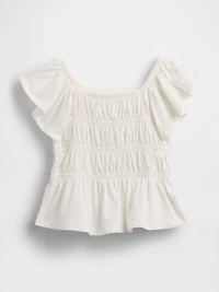Baby & Toddler Smocked Flutter-Sleeve Top