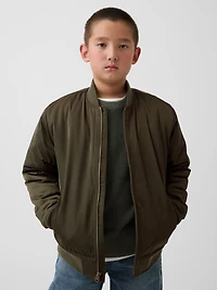 Kids Satin Bomber Jacket