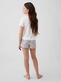 Kids Winnie The Pooh Recycled Rib PJ Short Set