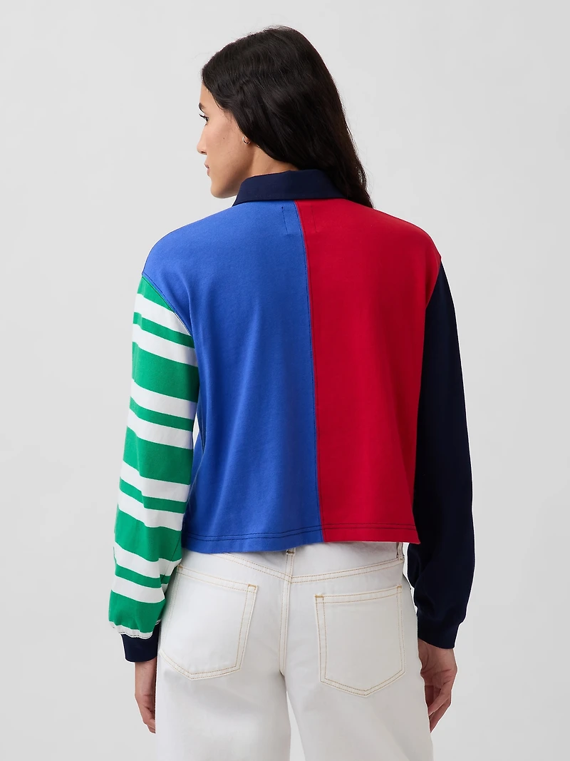 Robert Indiana LOVE Crop Rugby Shirt
