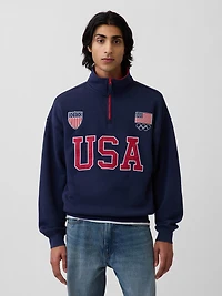 Adult Team USA Heavyweight Quarter-Zip Pullover