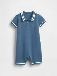 Baby Polo Sweater Shorty One-Piece