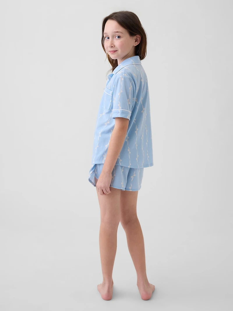Kids Recycled PJ Short Set