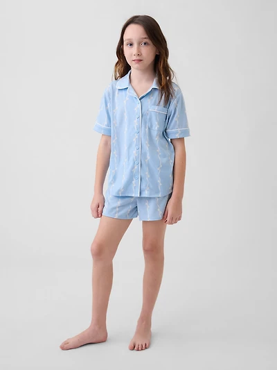 Kids Recycled PJ Short Set