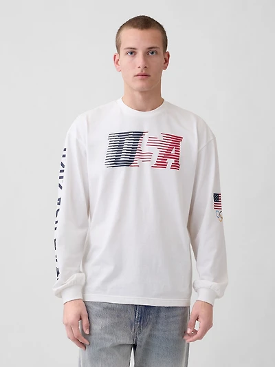 Adult Team USA Oversized Graphic T-Shirt