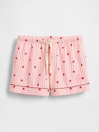 Gap × Summer Fridays Flannel Hearts PJ Boxer Shorts