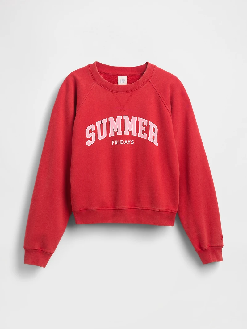 Gap × Summer Fridays Oversized Raglan Logo Sweatshirt
