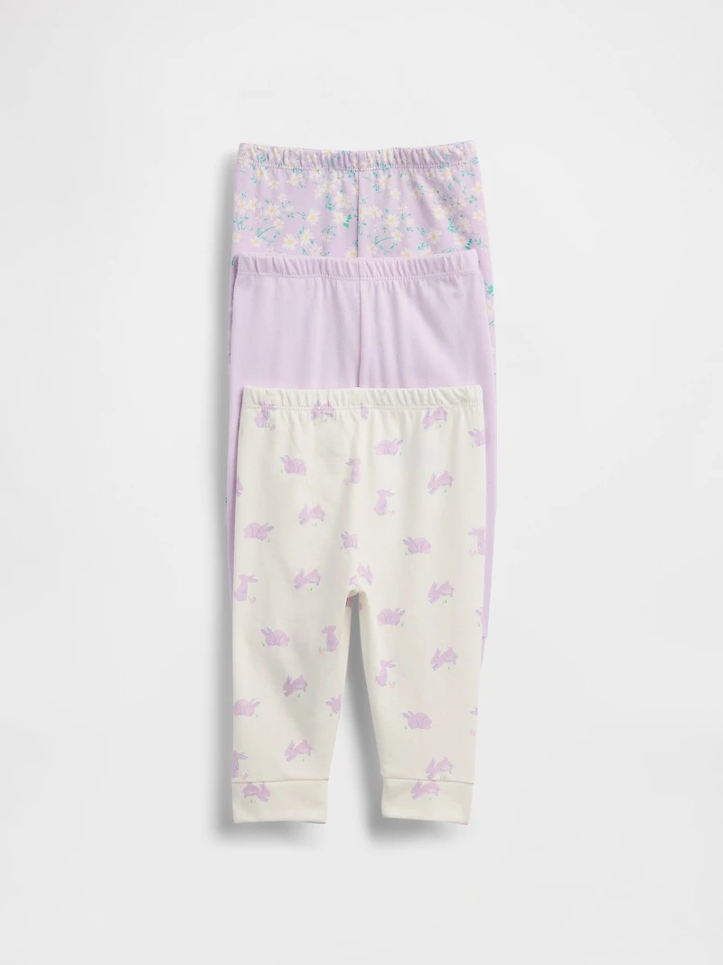 Baby First Favorites Organic Cotton Pull-On Pants (3-Pack