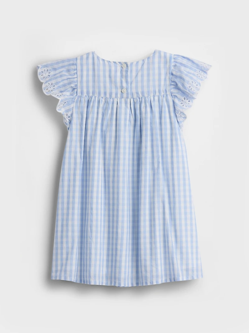 Baby & Toddler Eyelet Gingham Dress