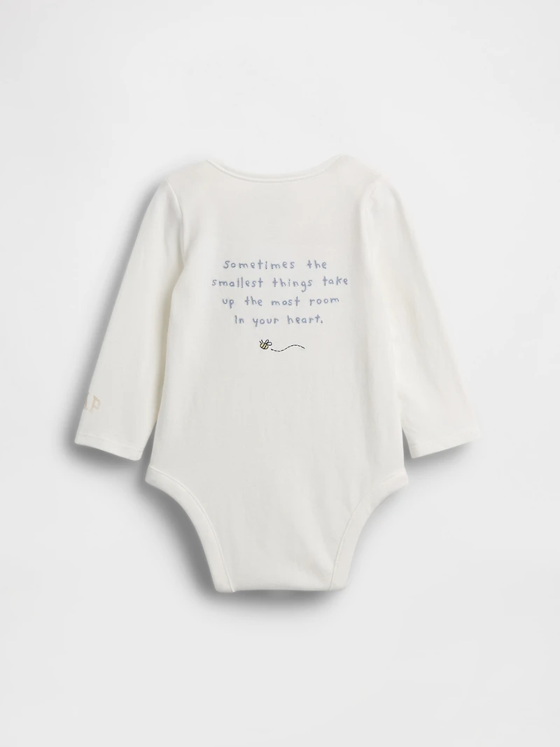 Baby Winnie The Pooh Organic Cotton Bodysuit