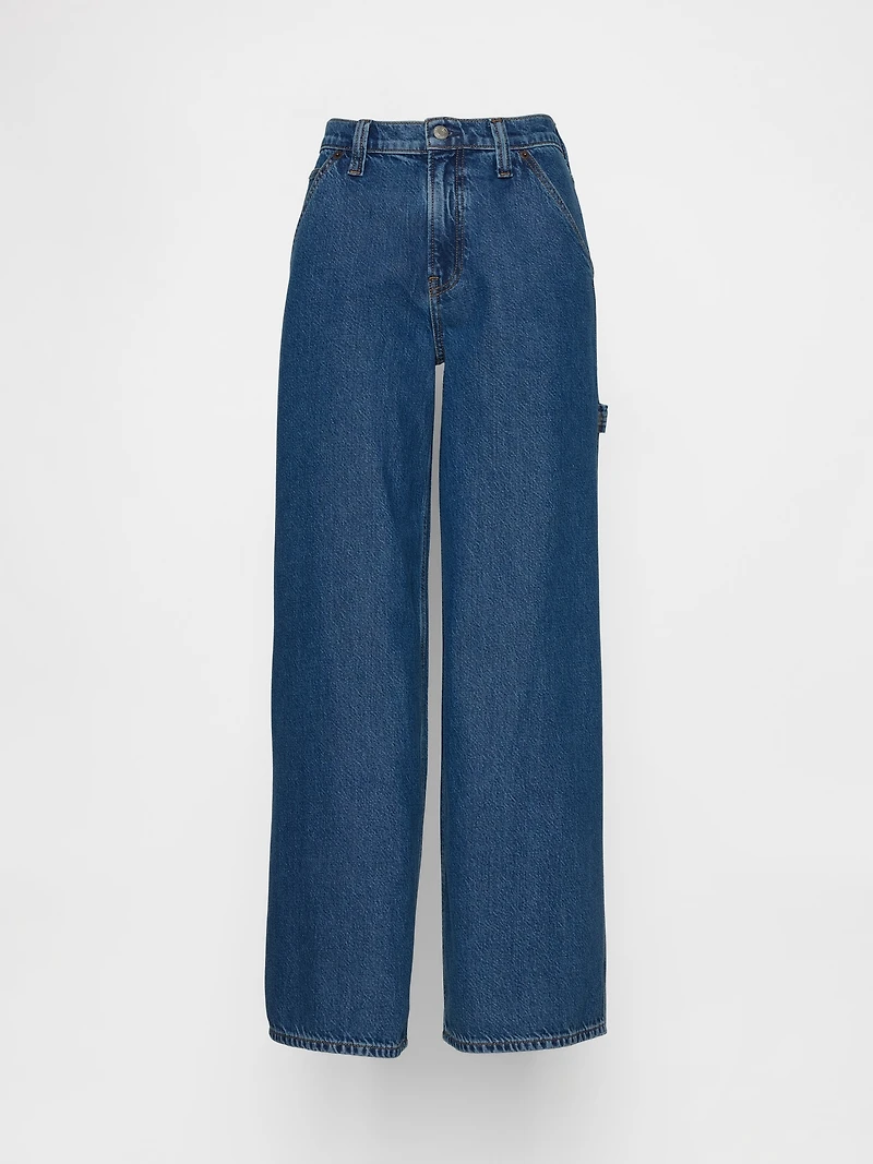 Mid Rise UltraSoft Denim Baggy Trousers
