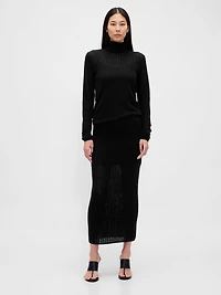 Pointelle Maxi Skirt