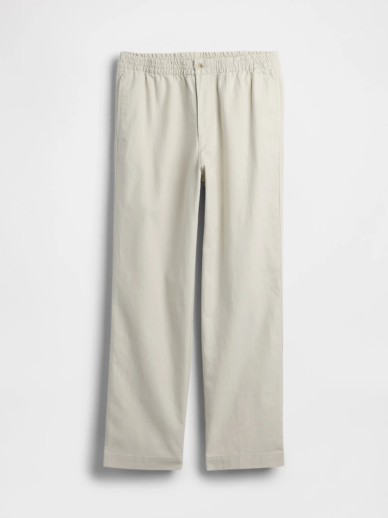Linen-Cotton Relaxed Taper Pants