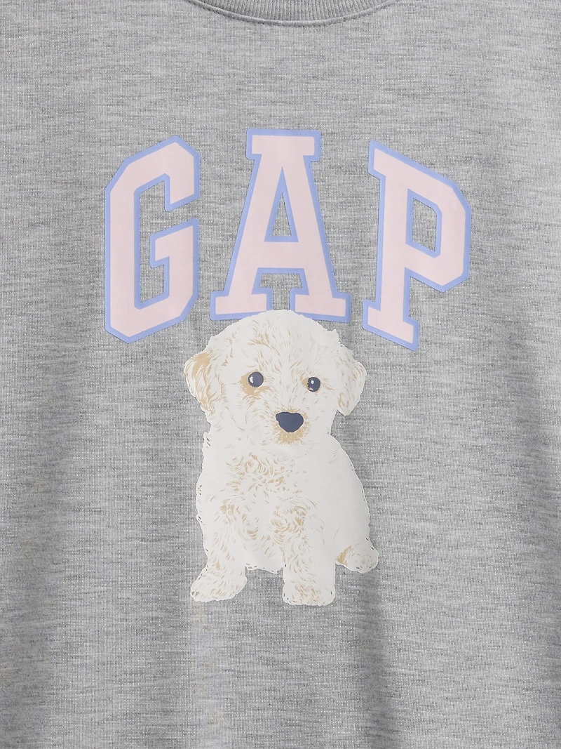 Kids Recycled Oversized Graphic Logo PJ T-Shirt