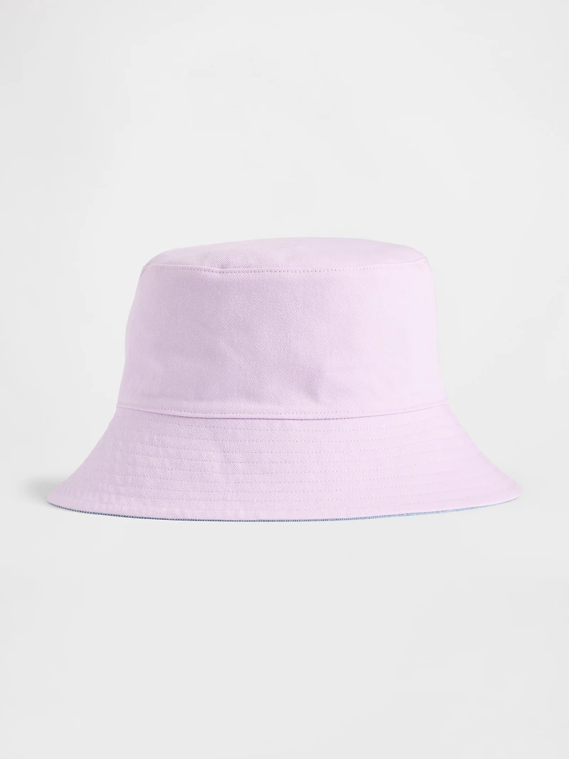 Kids Reversible Denim Bucket Hat