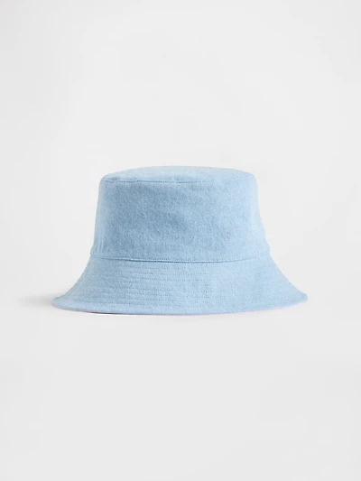 Kids Reversible Denim Bucket Hat