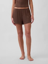 Mini Rib Relaxed PJ Shorts