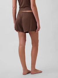 Mini Rib Relaxed PJ Shorts