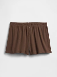 Mini Rib Relaxed PJ Shorts