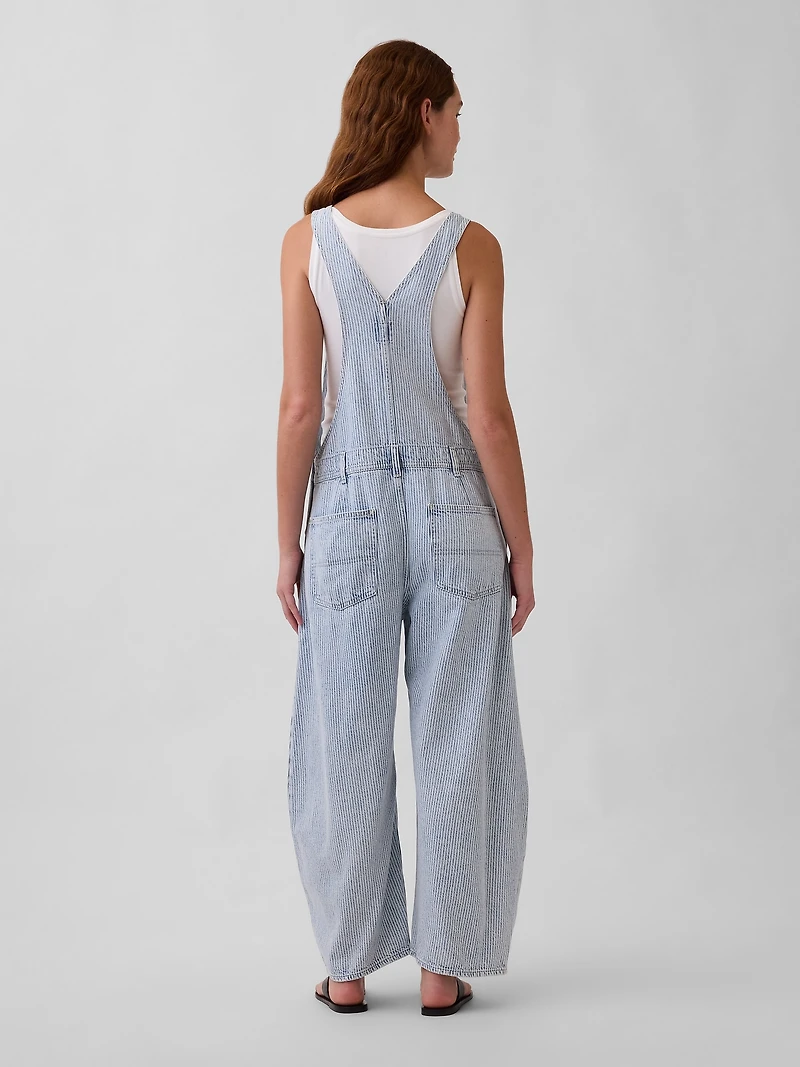 UltraSoft Denim Horseshoe Overalls