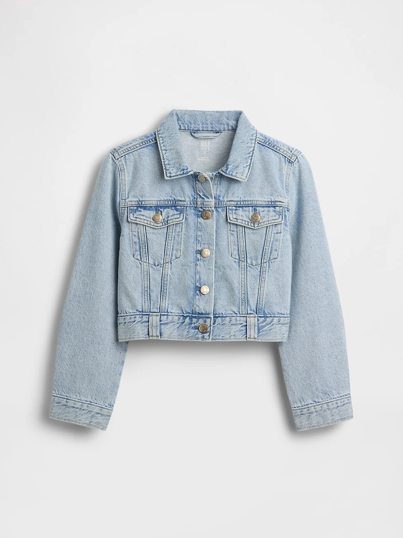 Kids Denim Crop Jacket