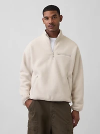 Sherpa Oversized Half-Zip Pullover