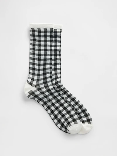 Sheer Crew Socks