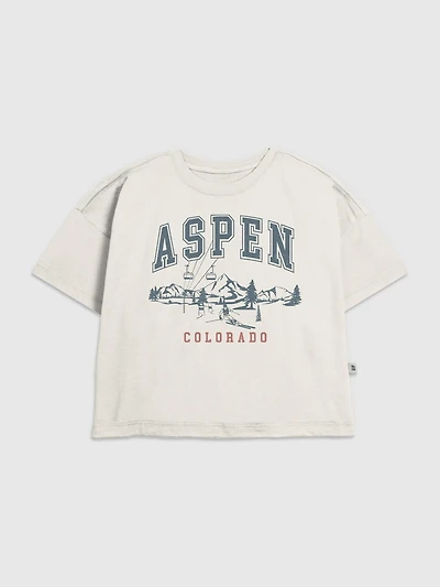 Kids Aspen Ski Graphic T-Shirt