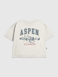 Kids Aspen Ski Graphic T-Shirt