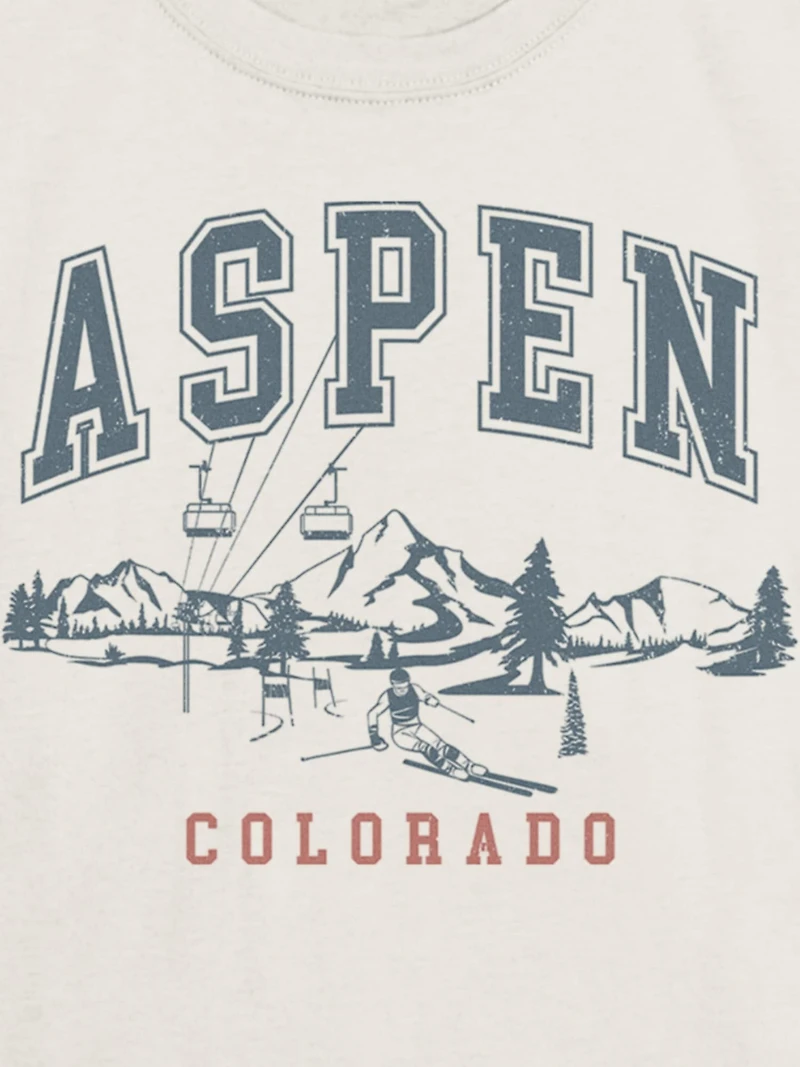 Kids Aspen Ski Graphic T-Shirt