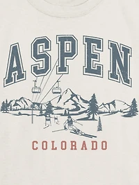 Kids Aspen Ski Graphic T-Shirt