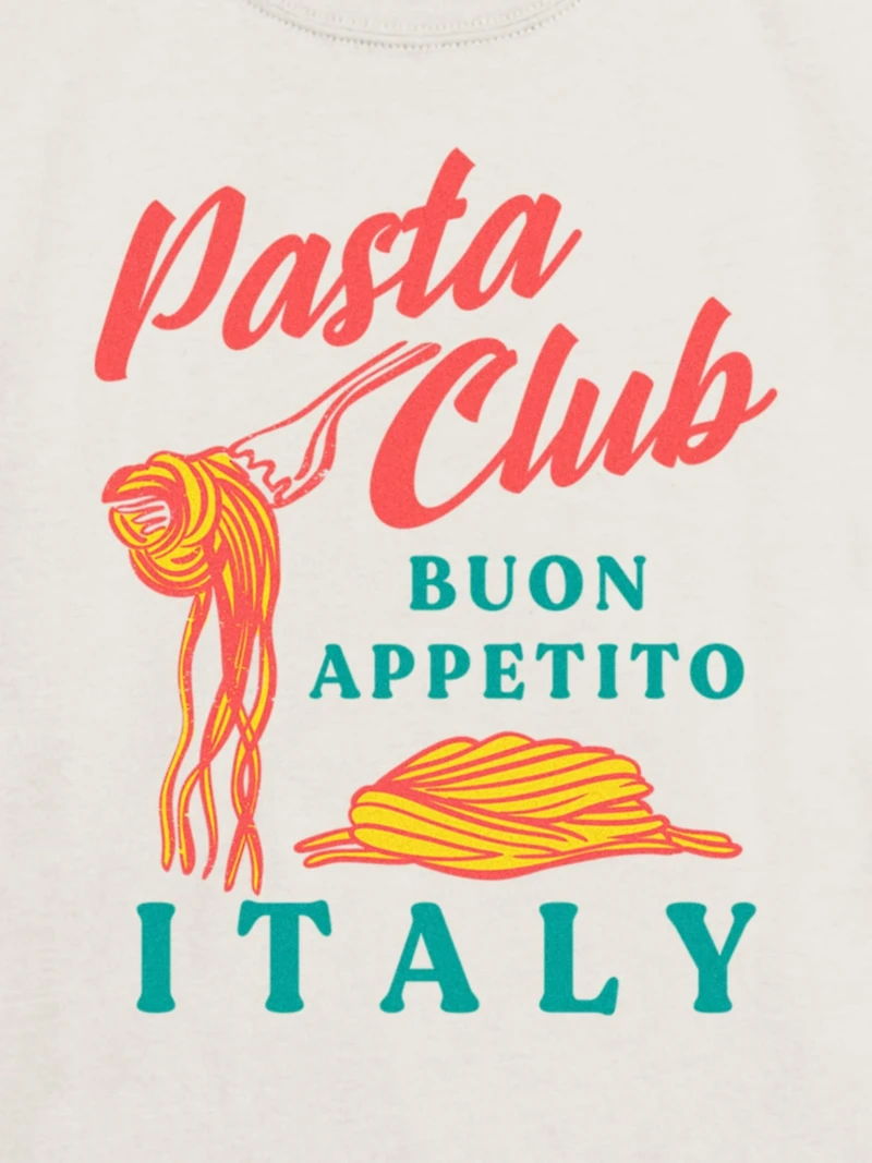 Kids Pasta Club Graphic T-Shirt