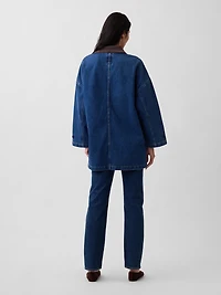 Oversized Denim Car Coat