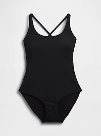 Cross-Back One-Piece Swimsuit