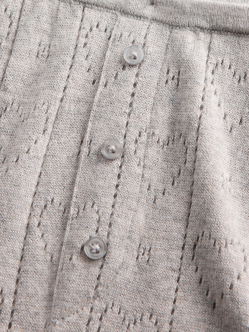 Lightweight CashSoft Pointelle Heart PJ Pants