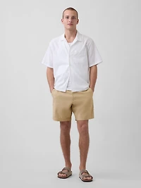 7.5" Linen-Cotton Shorts