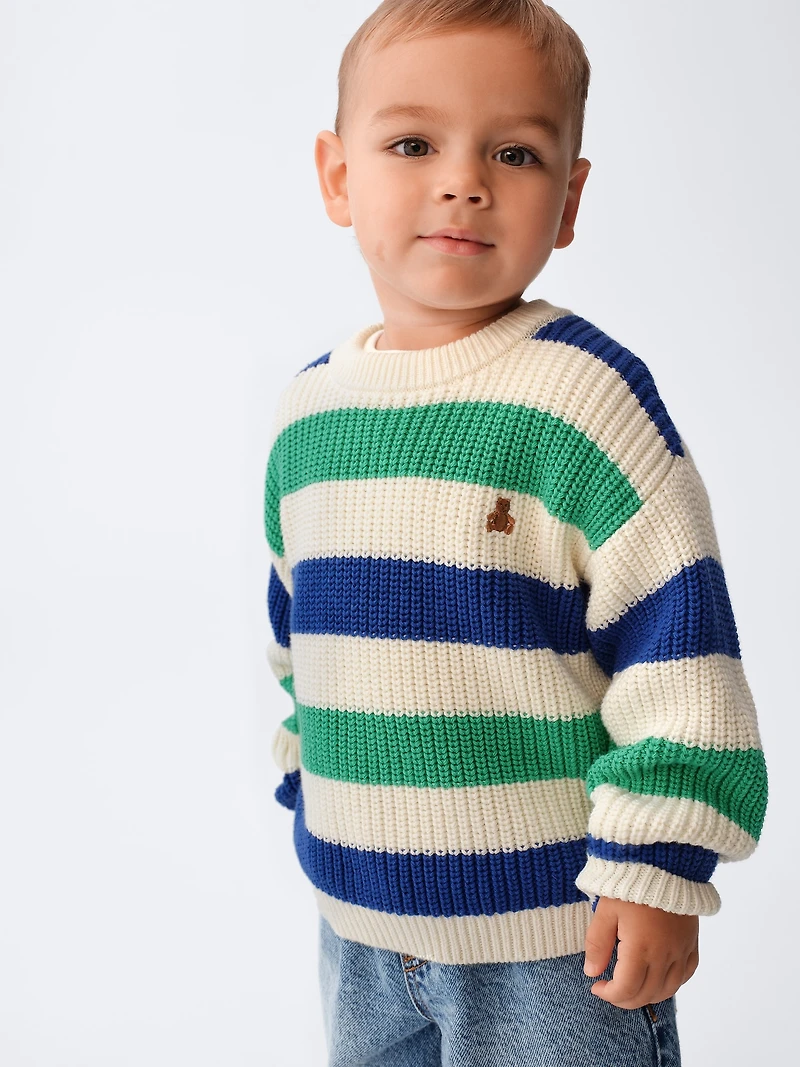 Baby & Toddler Shaker-Stitch Sweater