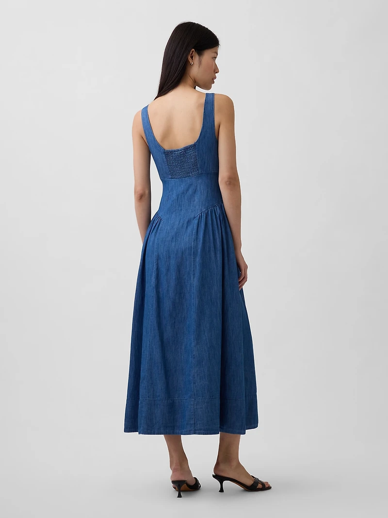 Shirred Maxi Dress