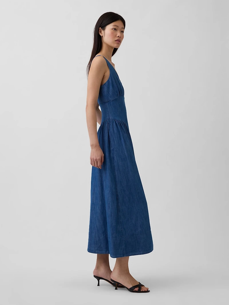 Shirred Maxi Dress