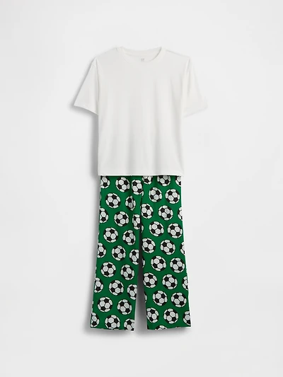 Kids Varsity Logo Oversized Recycled PJ Set