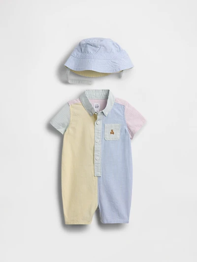 Baby Oxford Shorty Outfit Set