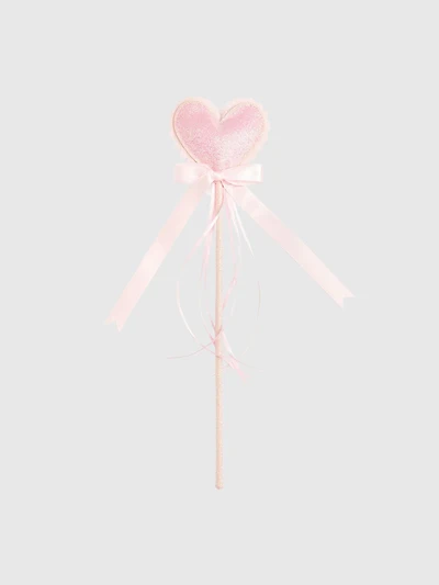 Sweet Wink Scalloped Glitter Heart Wand