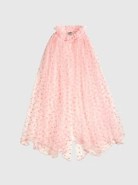 Sweet Wink Flocked Heart Valentines Day Cape