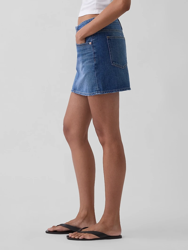 Denim Mini Skirt