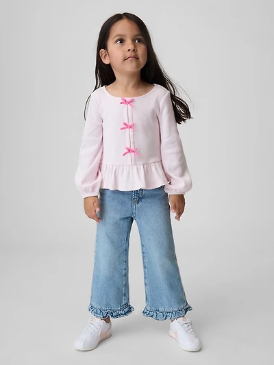 Baby & Toddler Ruffle-Hem Stride Jeans