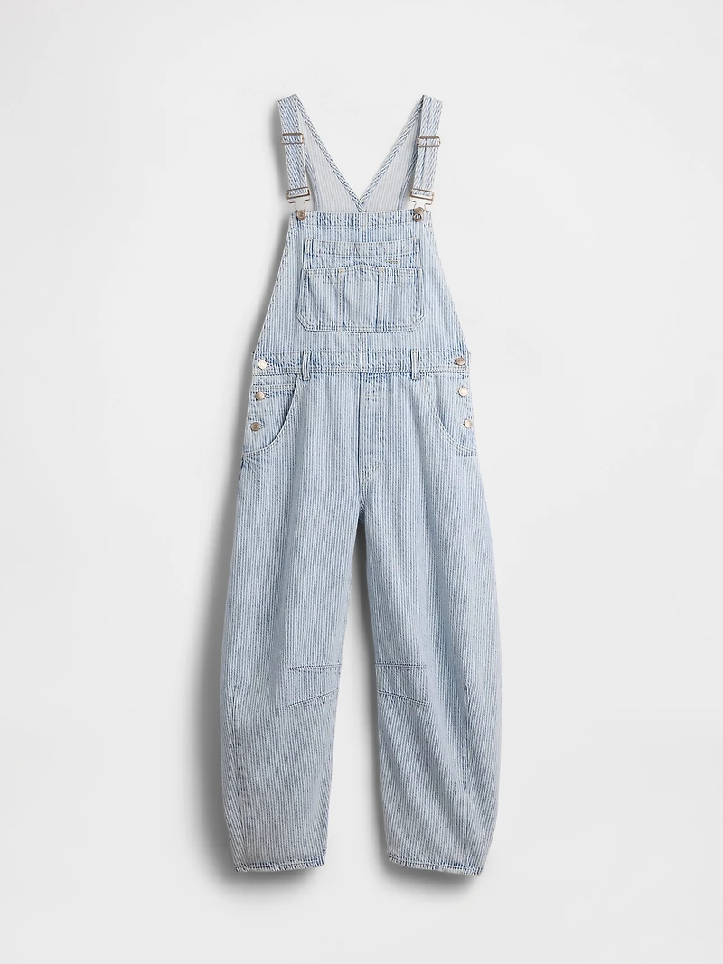 UltraSoft Denim Horseshoe Overalls