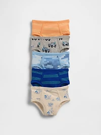 Toddler Organic Stretch Cotton Briefs (5-Pack)